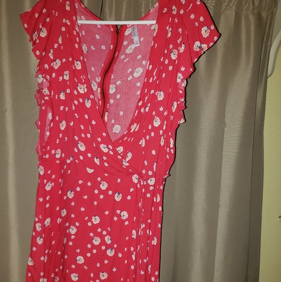 Red Floral Dress - Picture 1 of 3